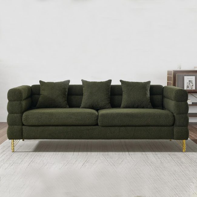 Unique Horizontal Tufted Design Sofa