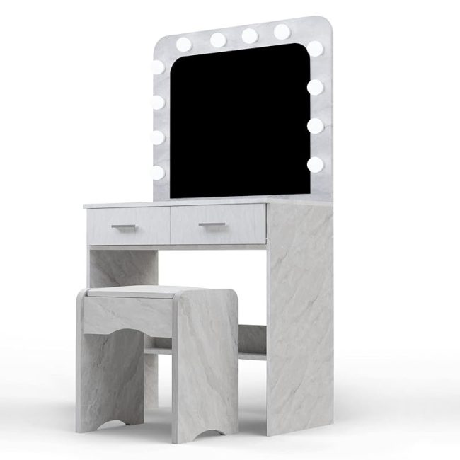 Vanity Dressing Table With Mirror Lights