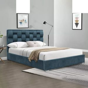 Velvet Fabric 3D Patterned Headboard Bed | Best Collection