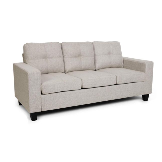 Viviana Three Seater Sofa with Wood Legs