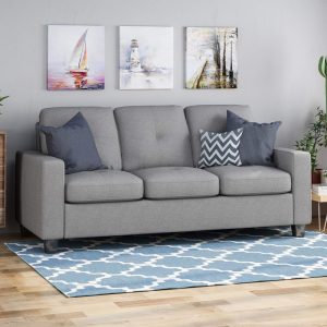 Viviana Three Seater Sofa with Wood Legs Get it today