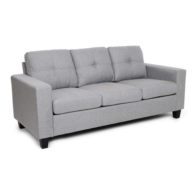 Viviana Three Seater Sofa with Wood Legs