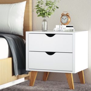 Get it today Anders 2 Drawers Nightstands in White