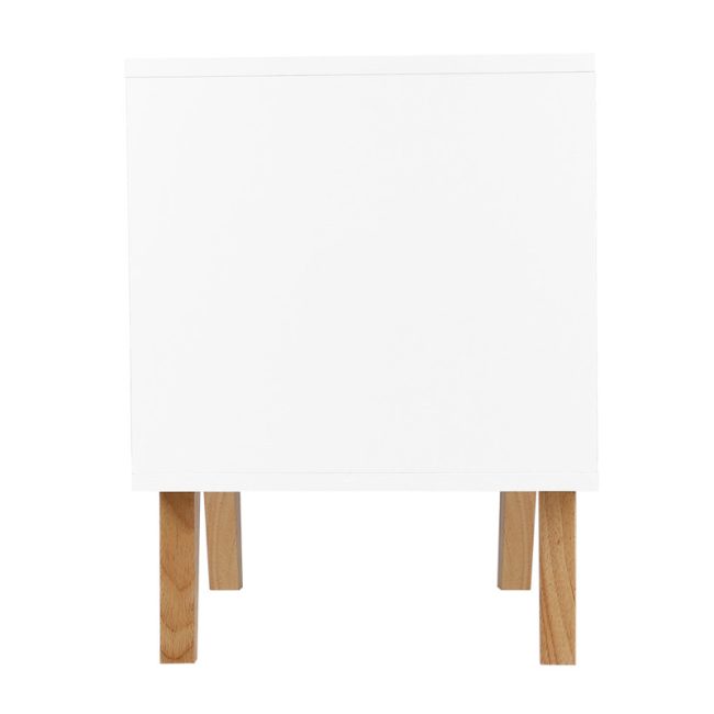 Anders 2 Drawers Nightstand in White