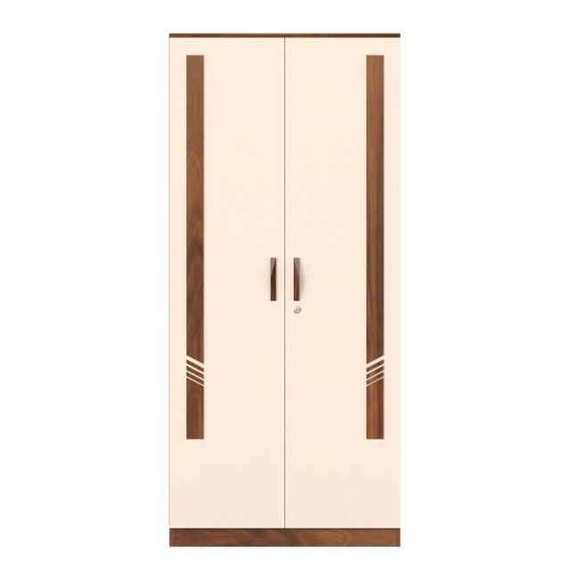 Andrie Engineered Wood 2 Door Wardrobe