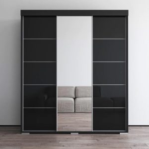 Aria Modern 3-door Wardrobe with Mirror Shop today