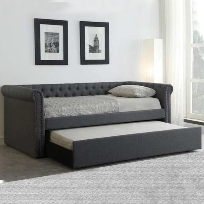 Best Linen Upholstered Twin Day Bed