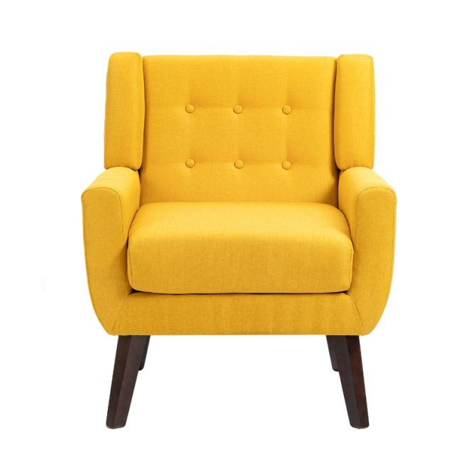 Button Tufted Modern Accent Chair Armchair