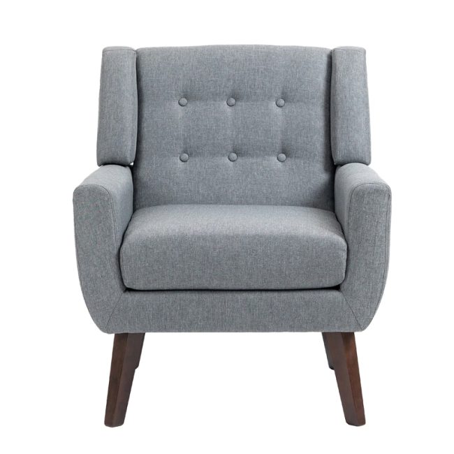 Button Tufted Modern Accent Chair Armchair