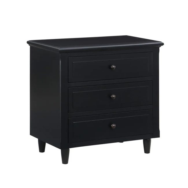 Classic Design 3 Drawers Nightstand