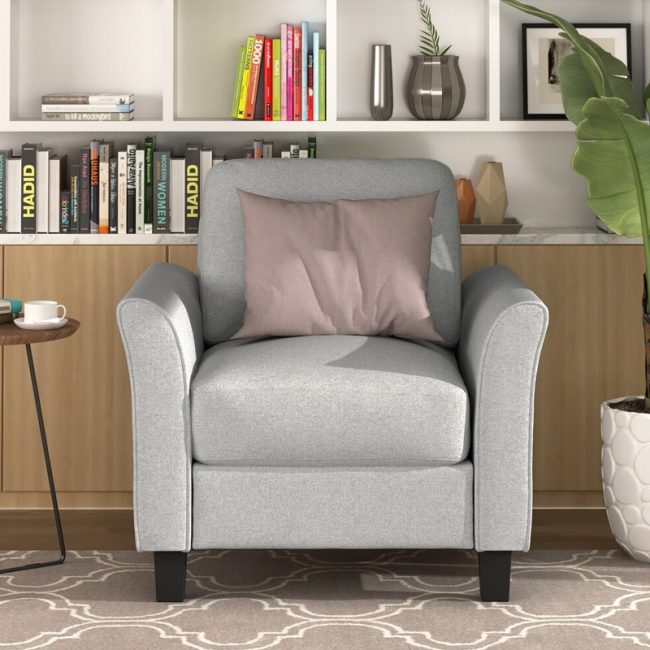 Classic Design Fabric Upholstered Armchair