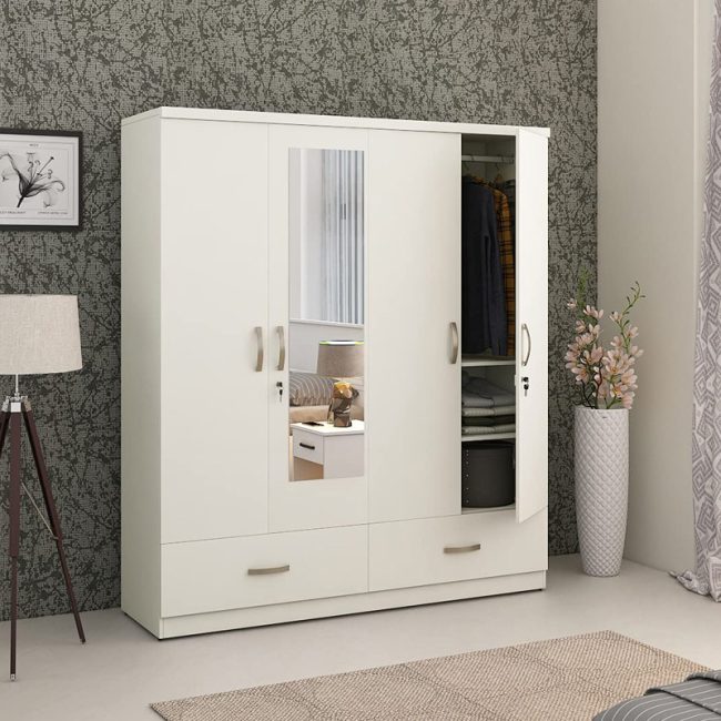 Contemporary Designs Four Door Wardrobe