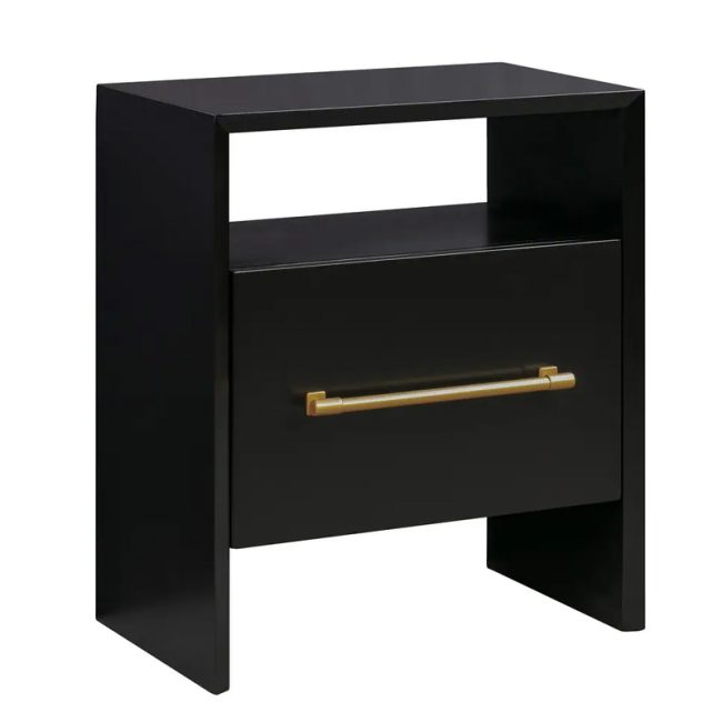 Contemporary Libre Black Nightstand