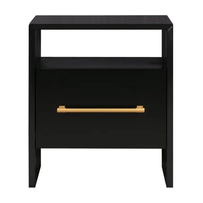 Contemporary Libre Black Nightstand