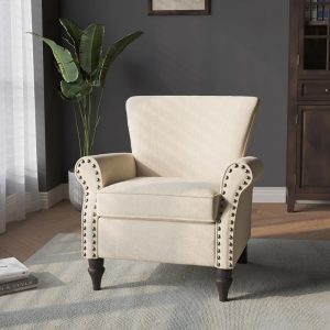 Purchase today Contemporary Nailhead Trim Armchair