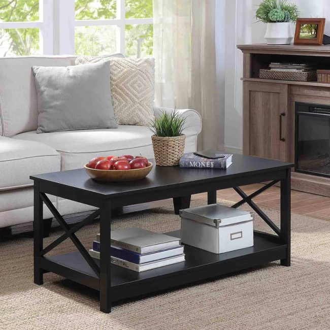 Convenience Concepts Oxford Coffee Table with Shelf