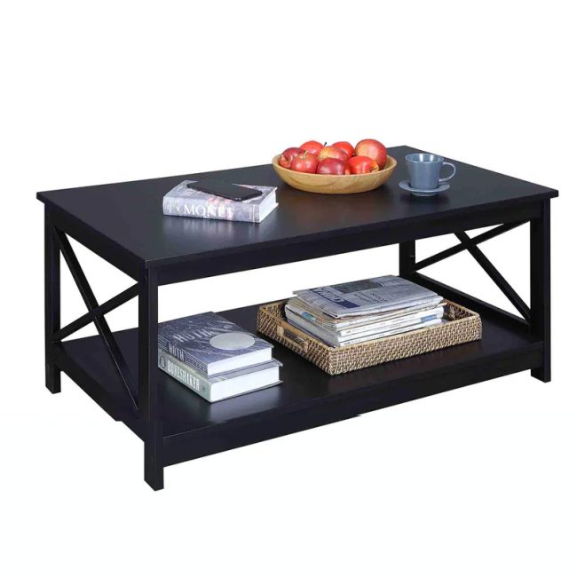 Convenience Concepts Oxford Coffee Table with Shelf