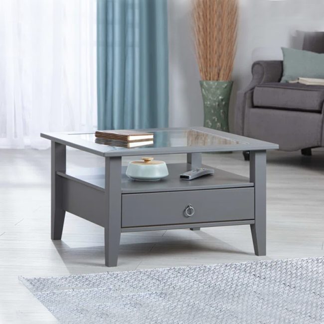 Elegance Coffee Table with Magazine Rack