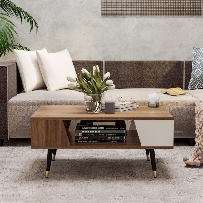 Elegance Square-Shaped Toco Coffee Table