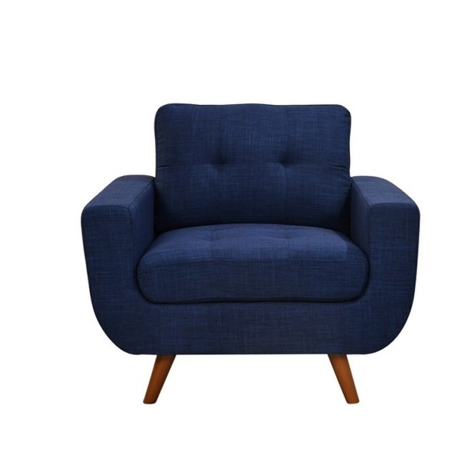 Elegant Button Tufted Accent Chair