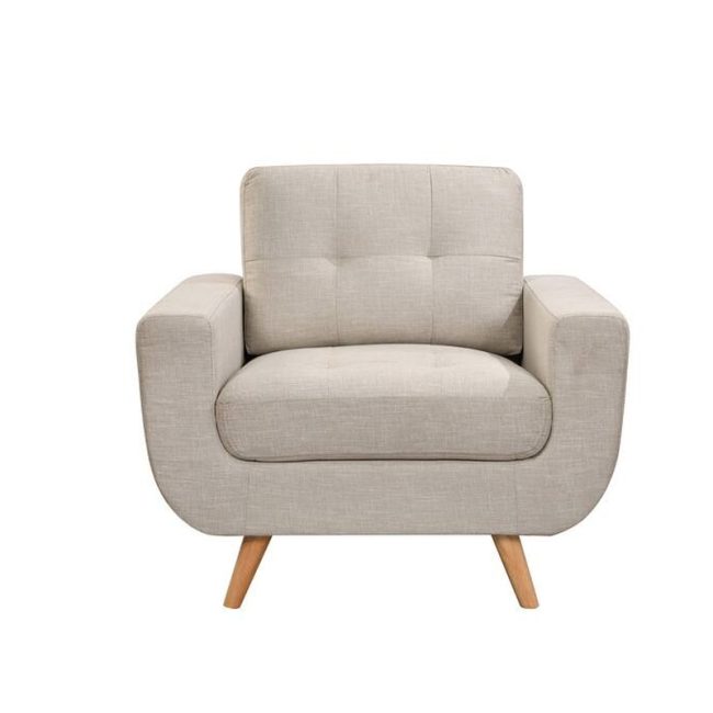 Elegant Button Tufted Accent Chair