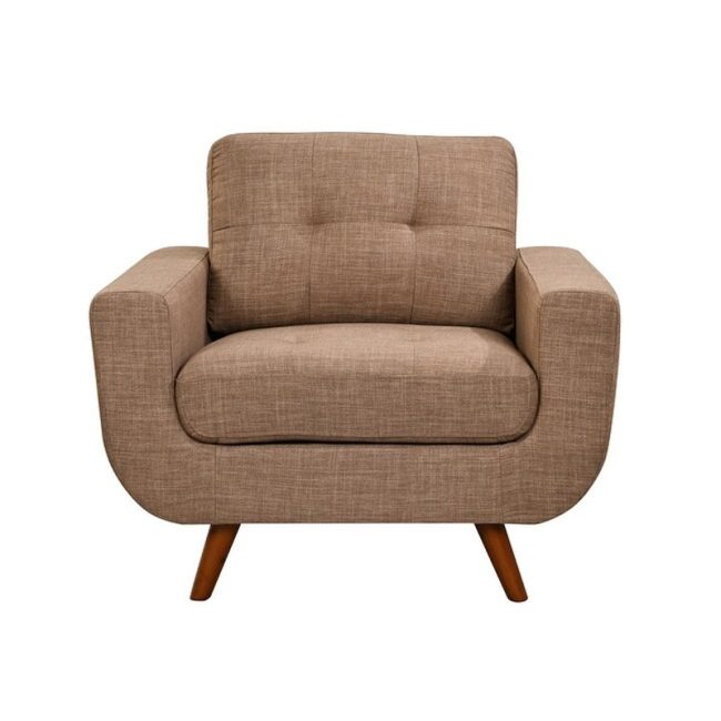 Elegant Button Tufted Accent Chair