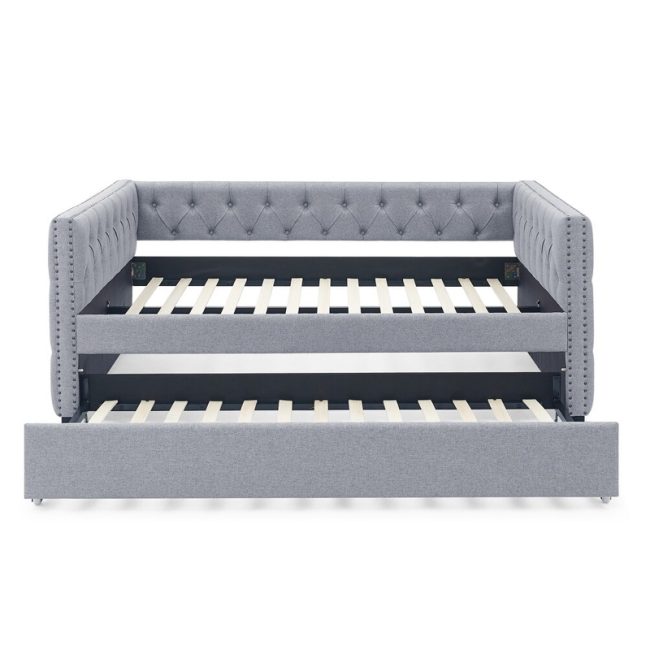 Elegant Button Tufted Twin Daybed