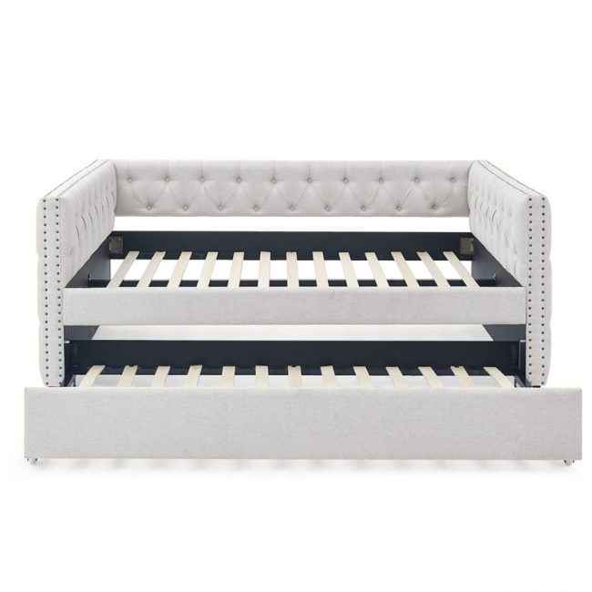 Elegant Button Tufted Twin Daybed