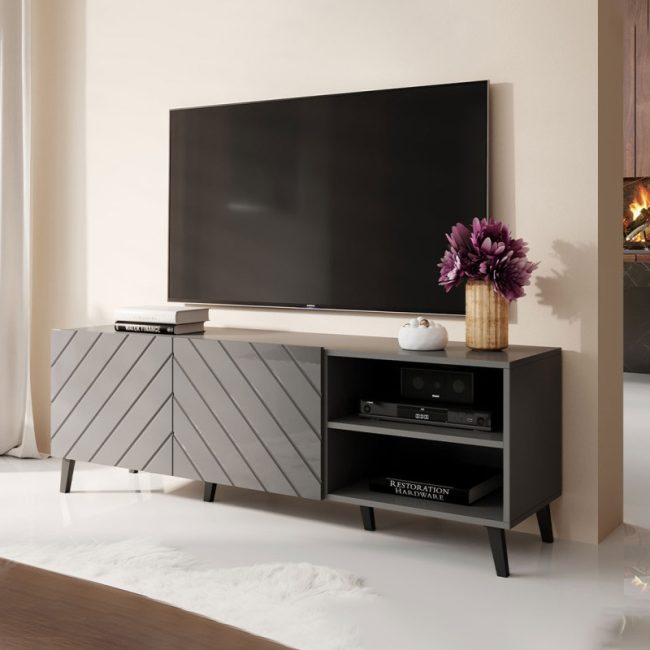 Elegant Design TV Cabinet in White