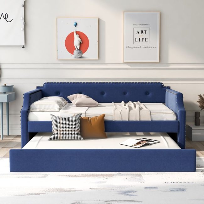 Elegant style Twin Daybed with Trundle