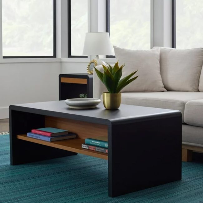 Embrace modern Rounded Corner Coffee Table