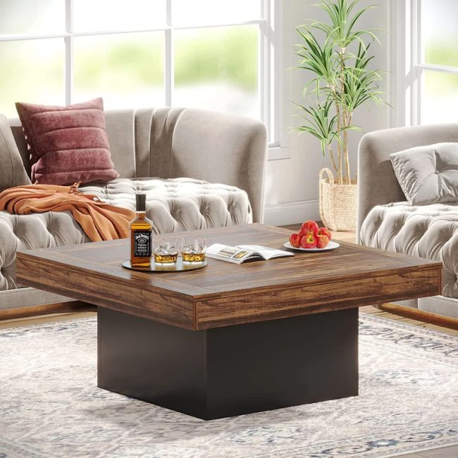 Engineered Wood Square Coffee Table