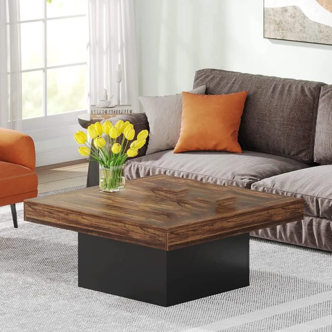 Engineered Wood Square Coffee Table