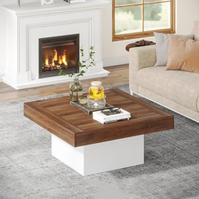 Engineered Wood Square Coffee Table