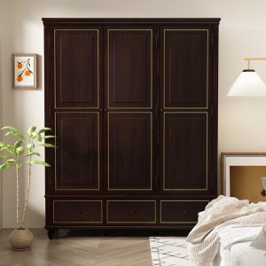 FSM Minimalist 3-Door Wardrobe Armoire