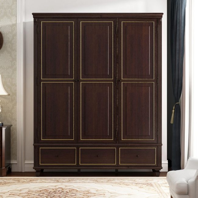 FSM Minimalist 3-Door Wardrobe Armoire