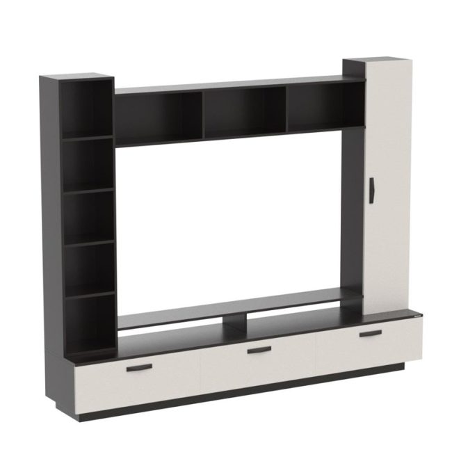 Fenily Entertainment TV Cabinet with Shelves