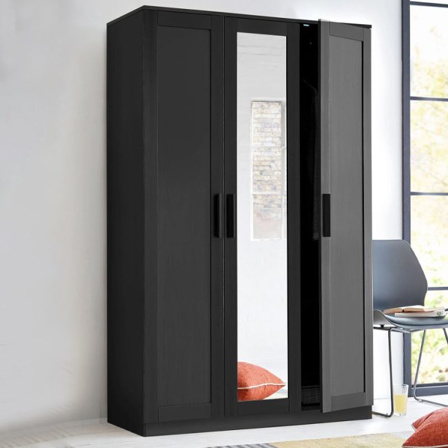 Flynn 3 Door Wardrobe with Mirror