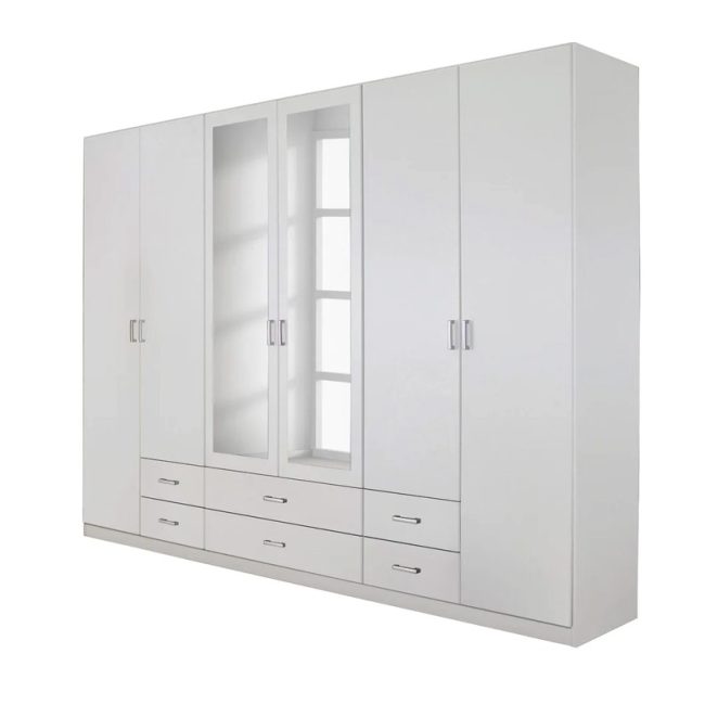 High-capacity 6 Door Wardrobe