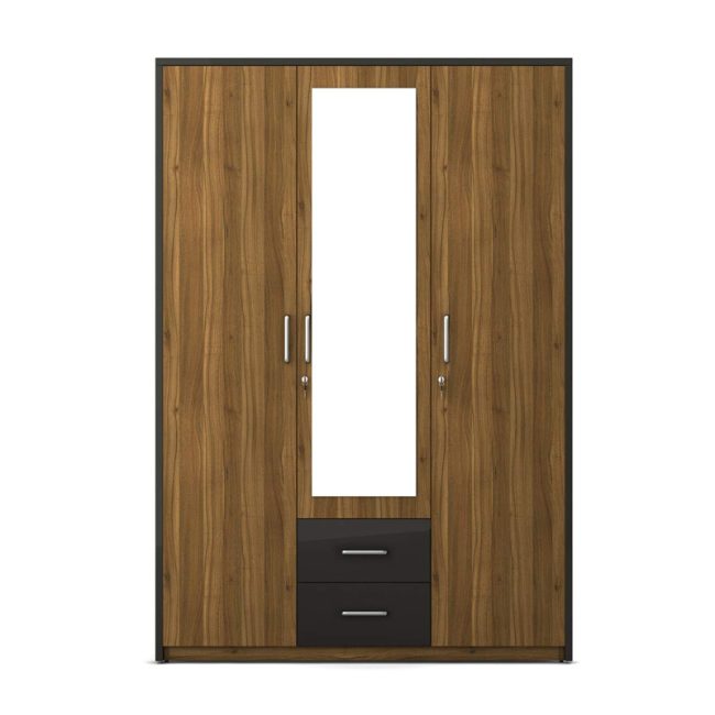 Home Centre Quadro Three Door Wardrobe