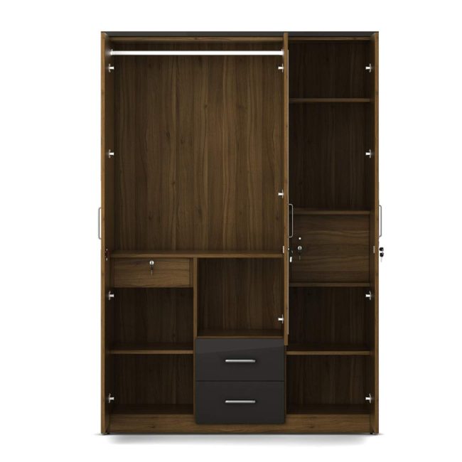 Home Centre Quadro Three Door Wardrobe