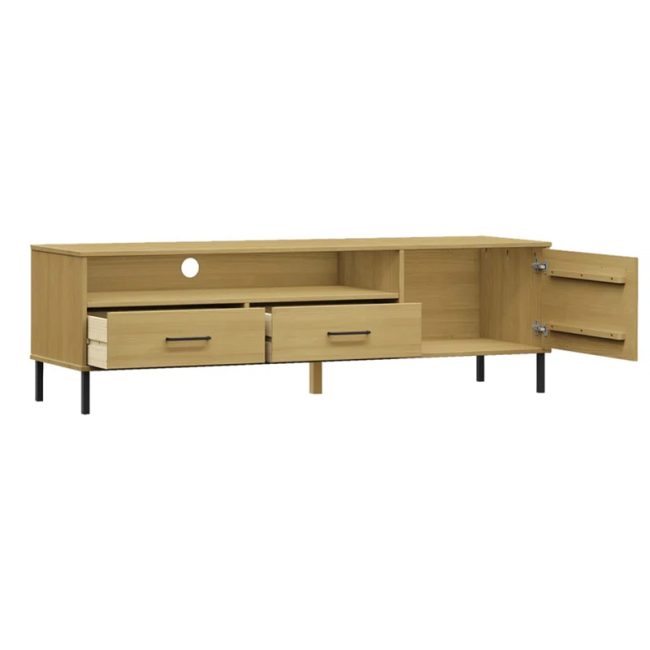 Latoshia Modern TV Unit in Oak