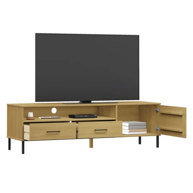 Latoshia Modern TV Unit in Oak