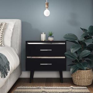 Shop now Lennox Mid-Century 2 Drawers Nightstand