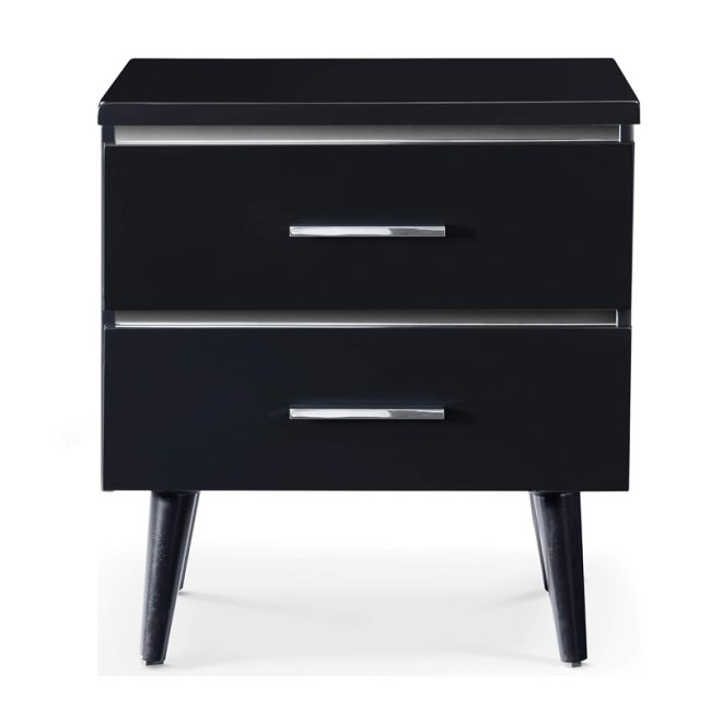 Lennox Mid-Century 2 Drawers Nightstand