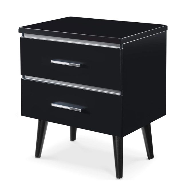 Lennox Mid-Century 2 Drawers Nightstand