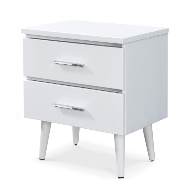 Lennox Mid-Century 2 Drawers Nightstand