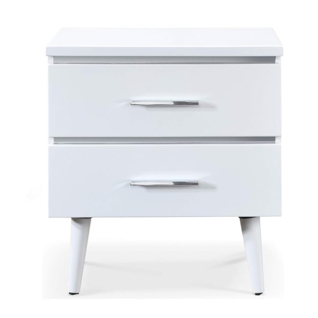 Lennox Mid-Century 2 Drawers Nightstand