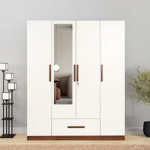 Luxury 4 Door Wardrobe with Mirror