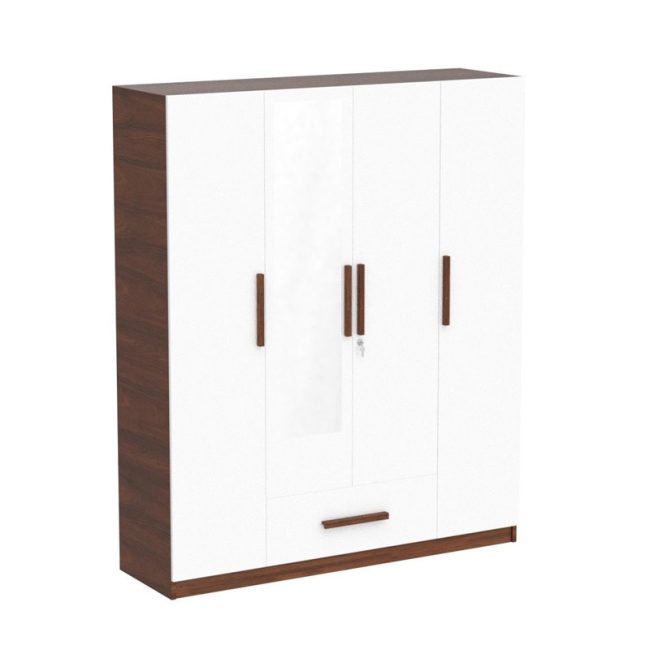 Luxury Design 4 Door Wardrobe with Mirror
